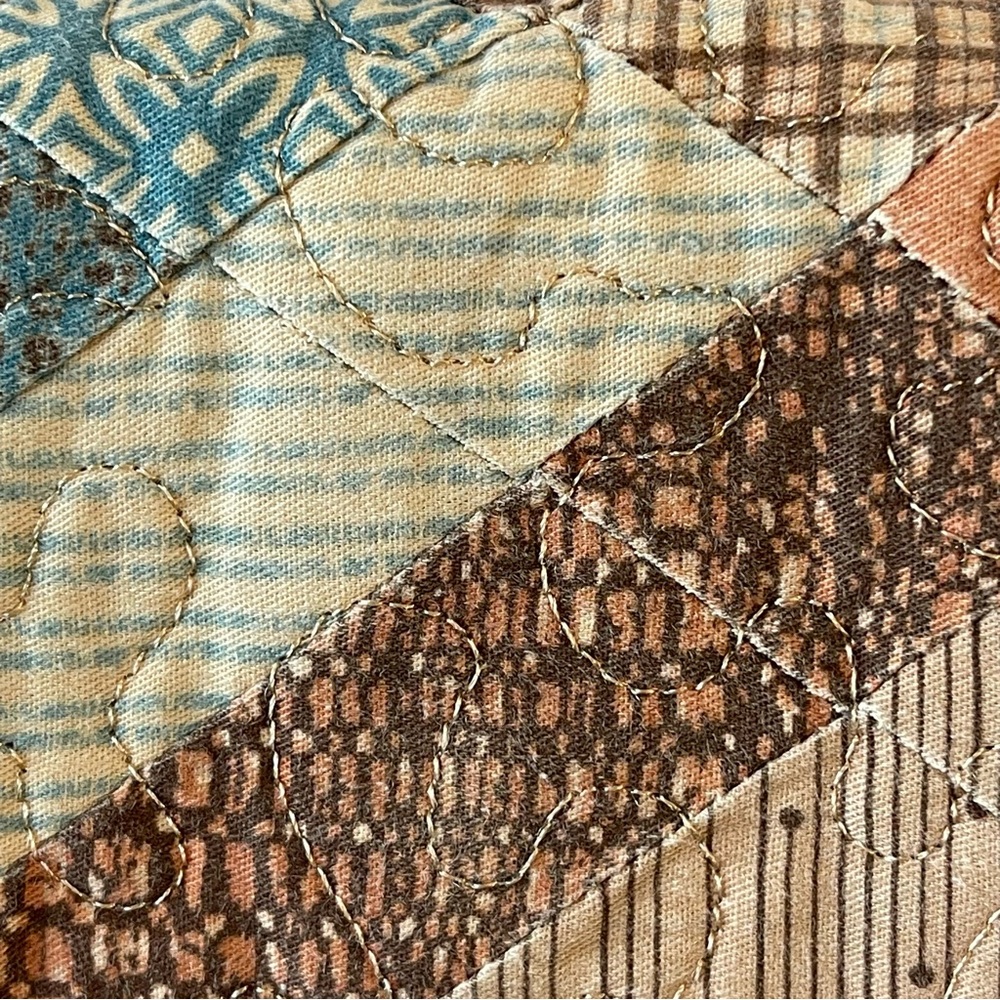 Donna Sharp Cotton Quilted Patchwork Snap Close 8… - image 7